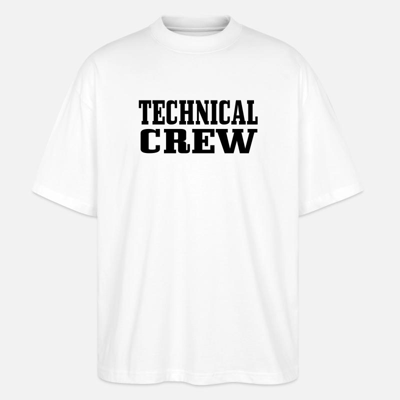 Technische Crew 1 - Stanley/Stella Oversized Unisex Bio T-Shirt Blaster 2.0 - Weiß