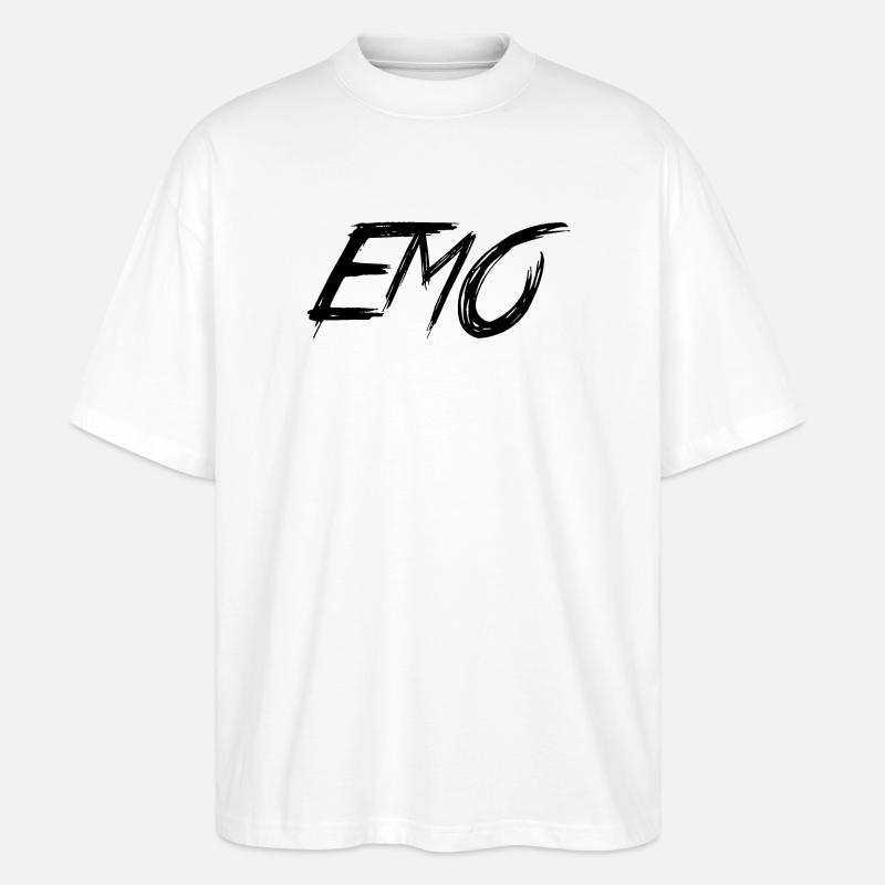 Emo (emo) - Ekologiczne Koszulka Oversize Unisex Stanley/Stella Blaster 2.0 - biały