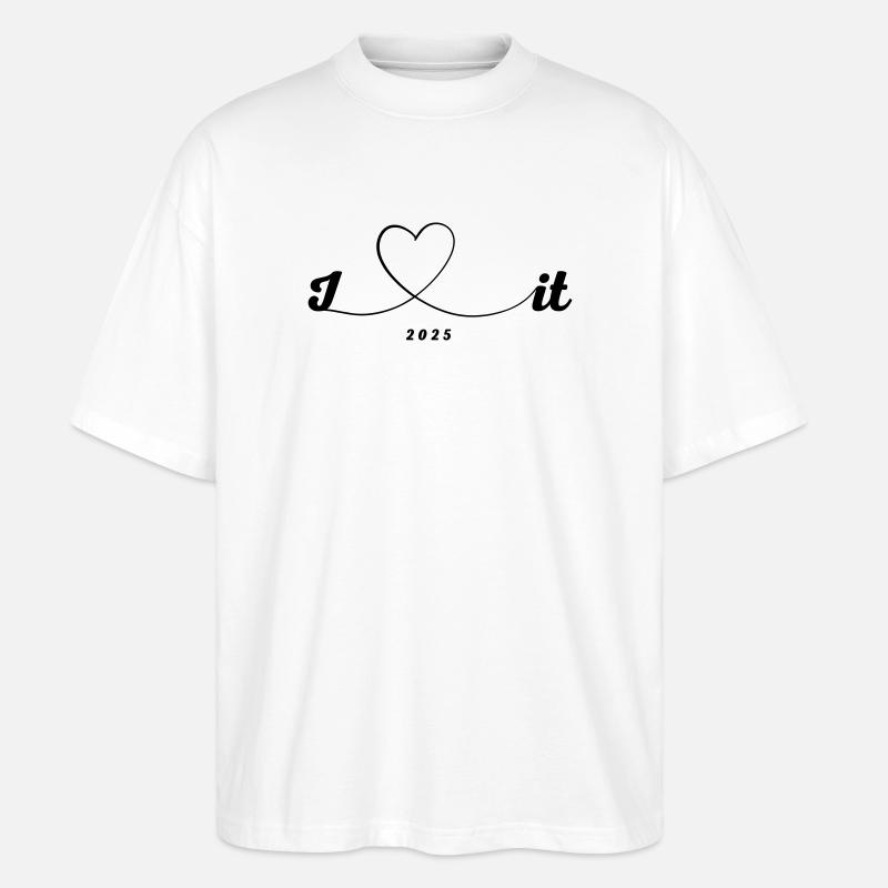 I Love it 2025 - Stanley/Stella Oversized Unisex Bio T-Shirt Blaster 2.0 - Weiß