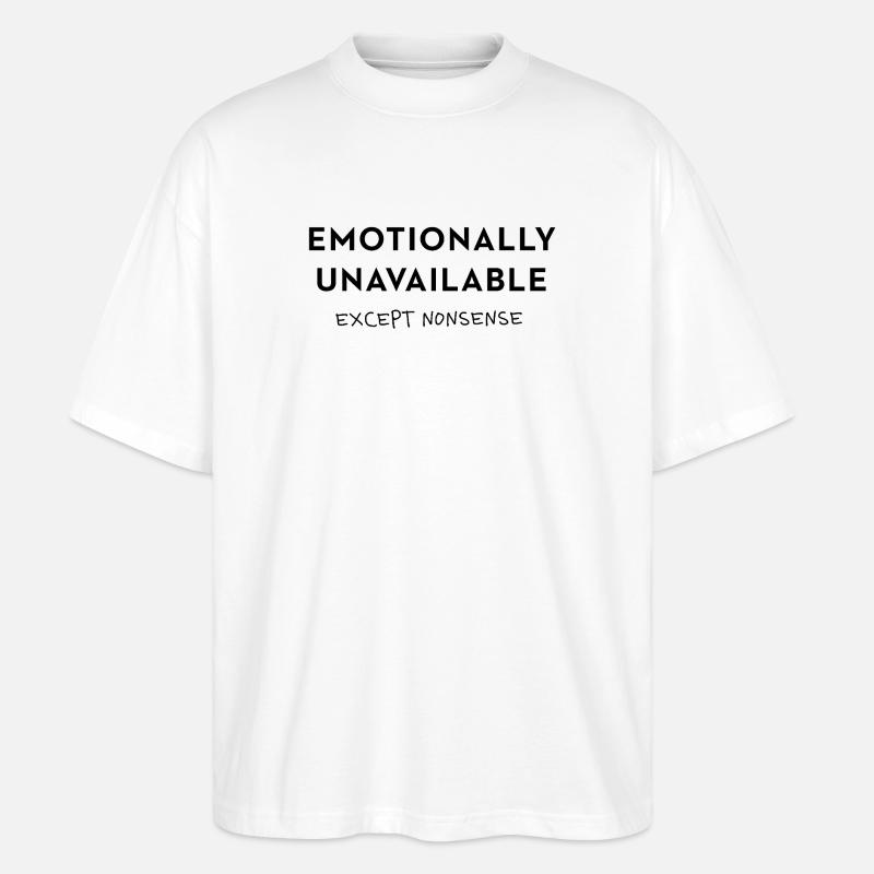 Exception : Faute de frappe absurde - T-shirt bio Blaster 2.0 coupe oversize Stanley/Stella Unisexe - blanc