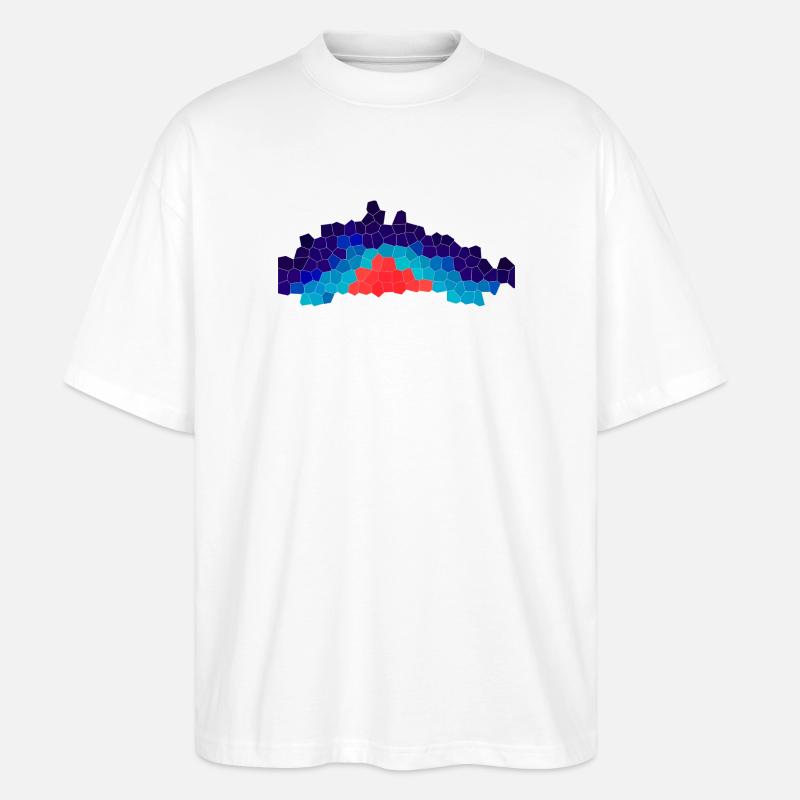 Thermal Core Mosaic - Stanley/Stella Oversized Unisex Bio T-Shirt Blaster 2.0 - Weiß