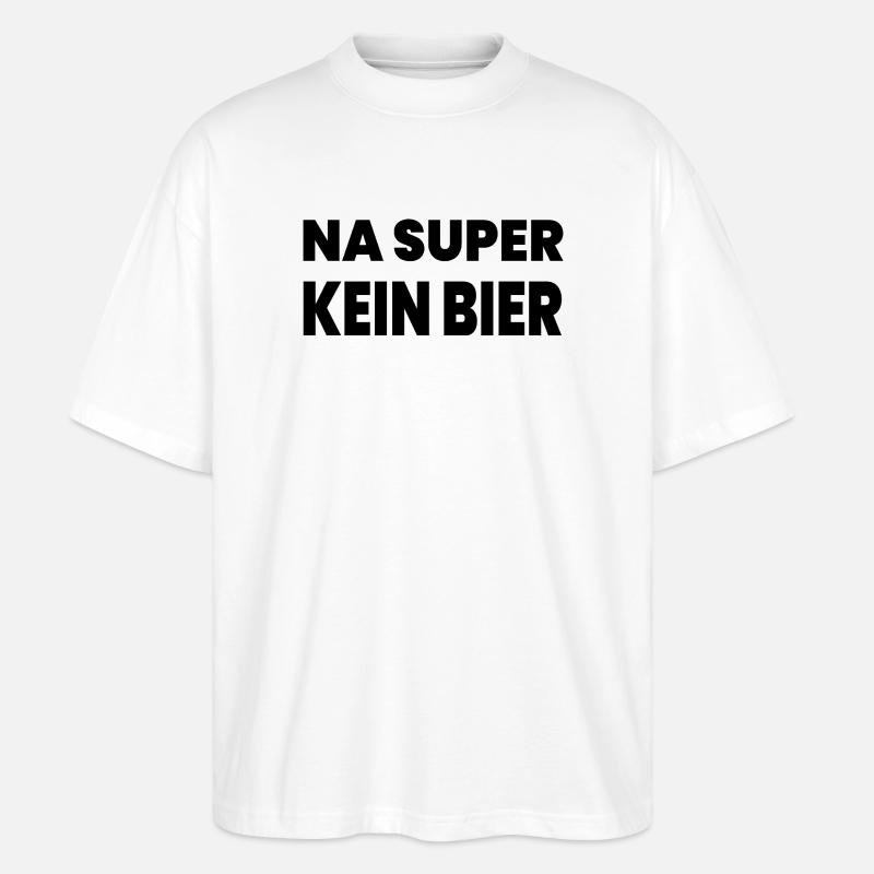 Bier - Stanley/Stella Oversized Unisex Bio T-Shirt Blaster 2.0 - Weiß