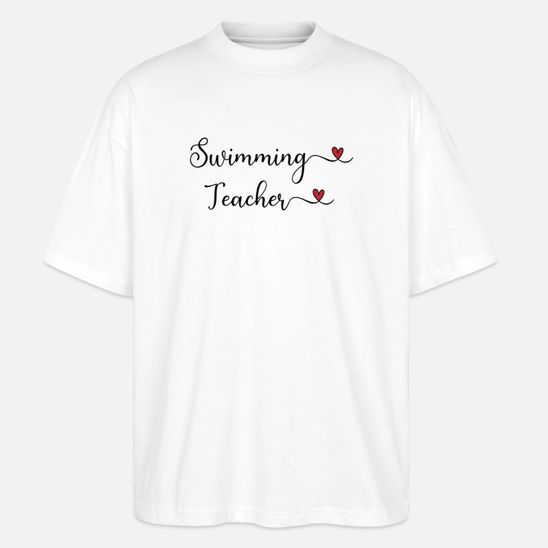 Swimming instructor - Stanley/Stella Oversized Unisex Organic T-shirt Blaster 2.0 - white