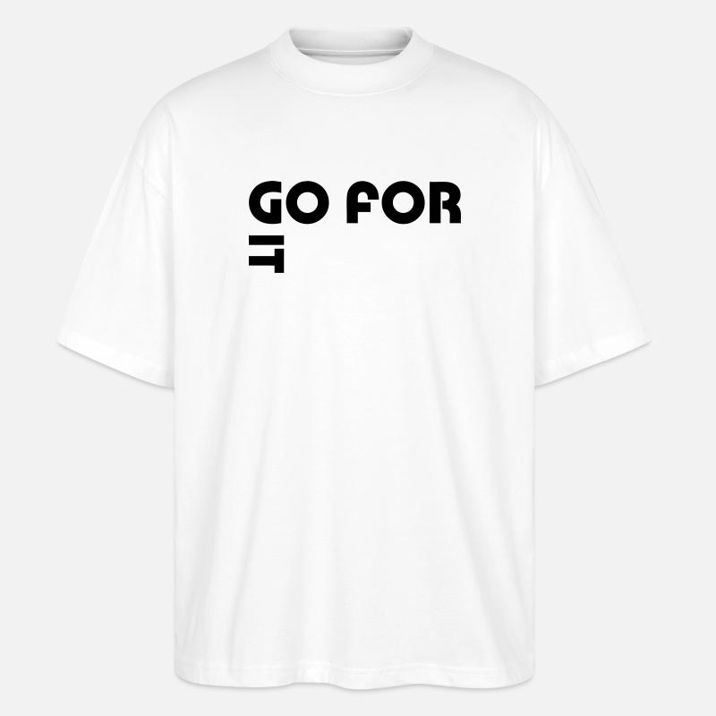 Go for it - Stanley/Stella Oversized Unisex Bio T-Shirt Blaster 2.0 - Weiß
