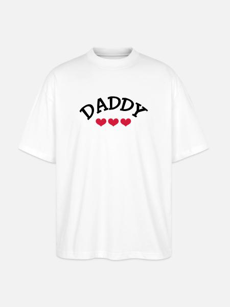 Daddy - Stanley/Stella Oversized Unisex Organic T-shirt Blaster 2.0 - white