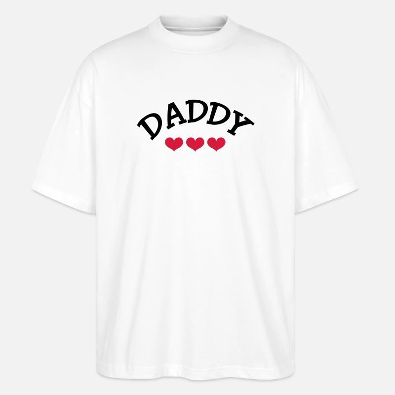 Daddy - Stanley/Stella Oversized Unisex Organic T-shirt Blaster 2.0 - white