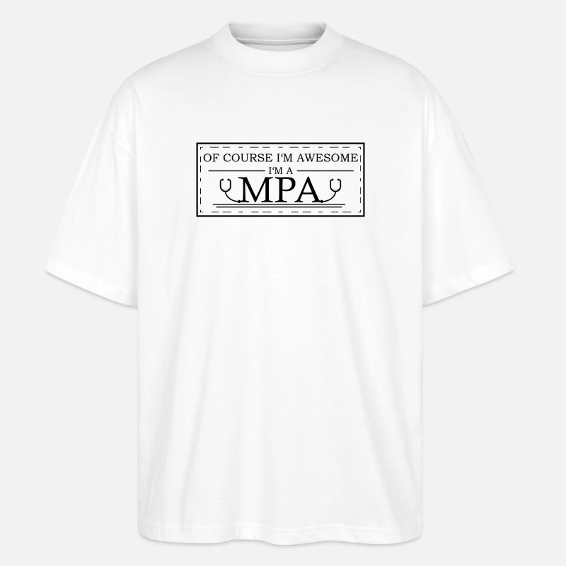 Geniale Mpa - Stanley/Stella Oversized Unisex Bio T-Shirt Blaster 2.0 - Weiß