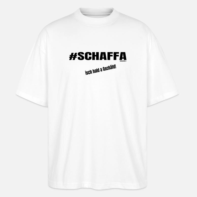 Work remains work - Stanley/Stella Oversized Unisex Organic T-shirt Blaster 2.0 - white