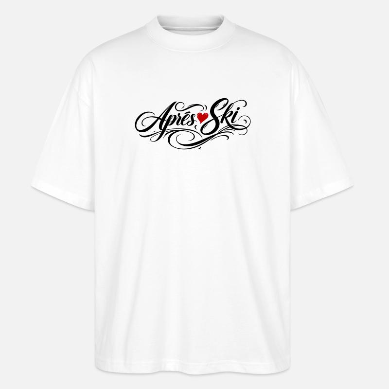 Apres Ski Liebe - Stanley/Stella Oversized Unisex Bio T-Shirt Blaster 2.0 - Weiß