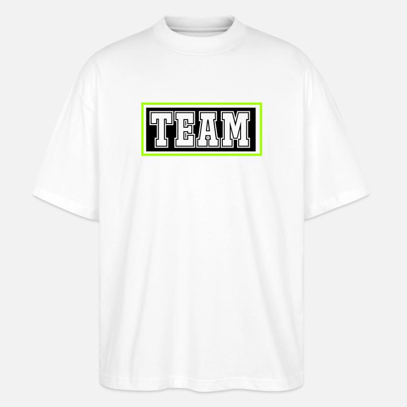 Équipe - T-shirt bio Blaster 2.0 coupe oversize Stanley/Stella Unisexe - blanc