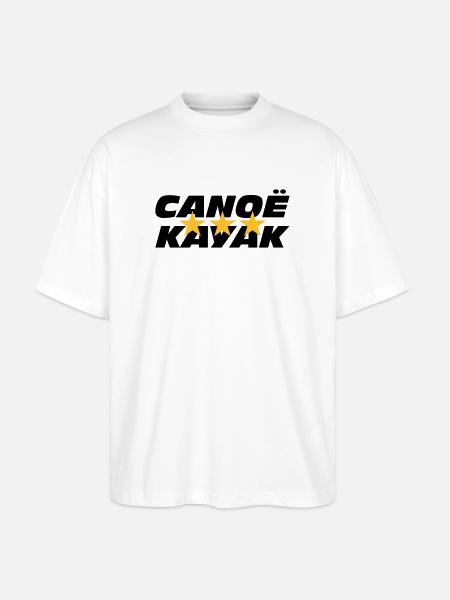 Canoë Kayak - T-shirt bio Blaster 2.0 coupe oversize Stanley/Stella Unisexe - blanc