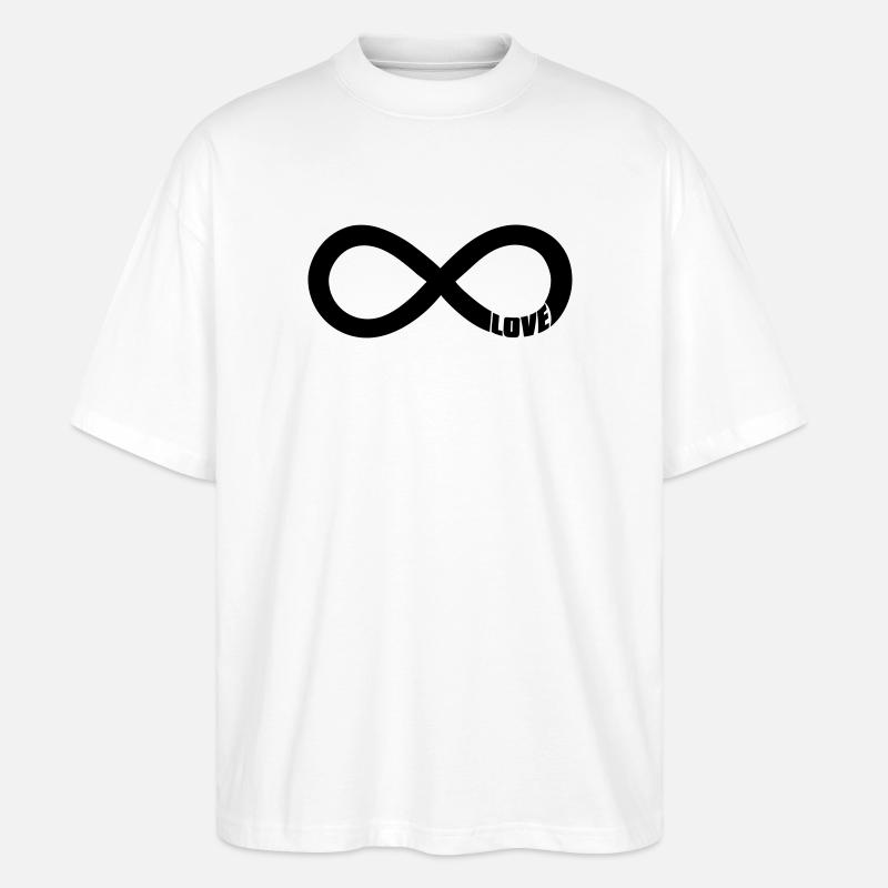 infinite love - liebe - Stanley/Stella Oversized Unisex Bio T-Shirt Blaster 2.0 - Weiß