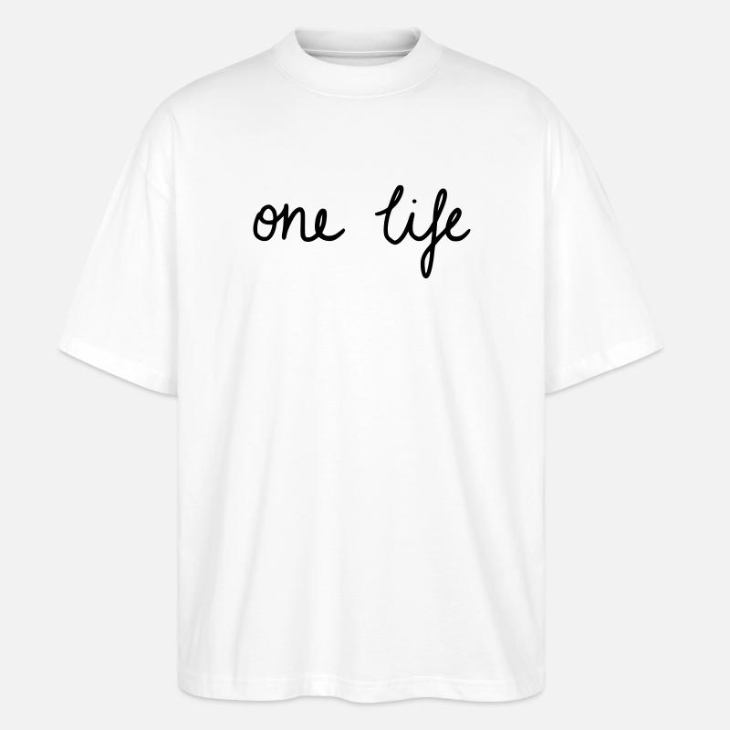 one life - Stanley/Stella Oversized Unisex Bio T-Shirt Blaster 2.0 - Weiß