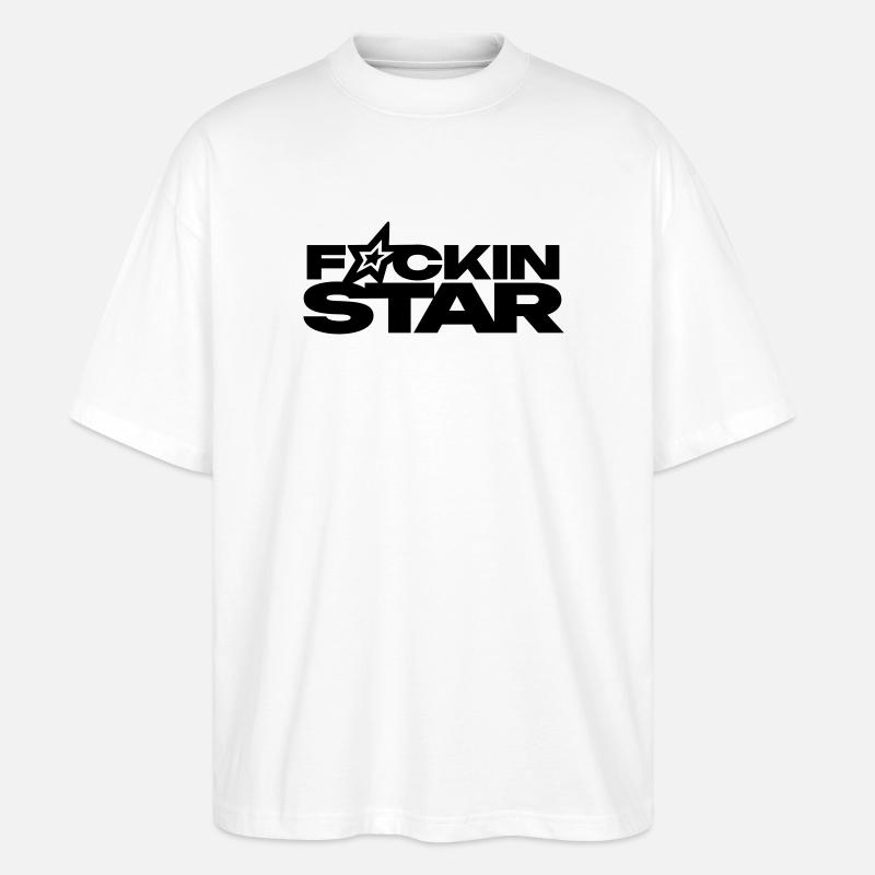 F*CKIN STAR - T-shirt bio Blaster 2.0 coupe oversize Stanley/Stella Unisexe - blanc