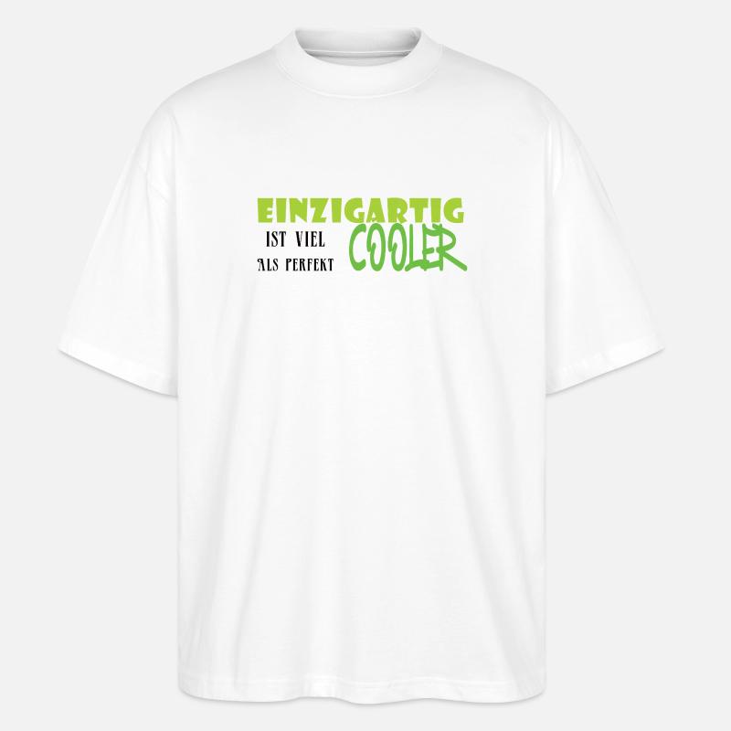 Graffiti exceptionnellement cool - T-shirt bio Blaster 2.0 coupe oversize Stanley/Stella Unisexe - blanc