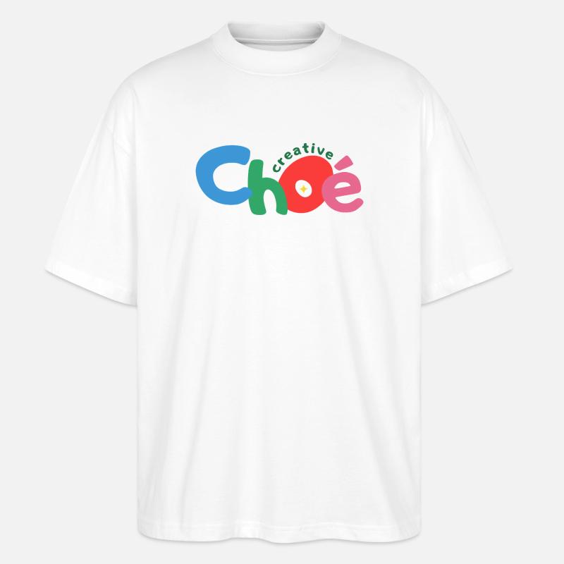 choe creative texte - T-shirt bio Blaster 2.0 coupe oversize Stanley/Stella Unisexe - blanc