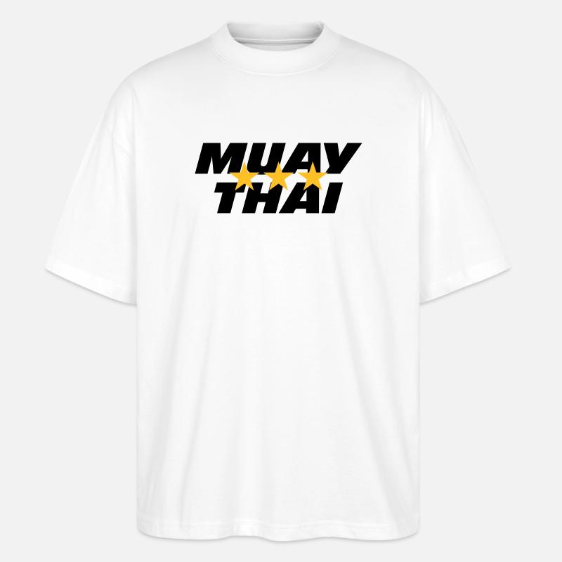 Muay Thai - Stanley/Stella Oversized Unisex Bio T-Shirt Blaster 2.0 - Weiß