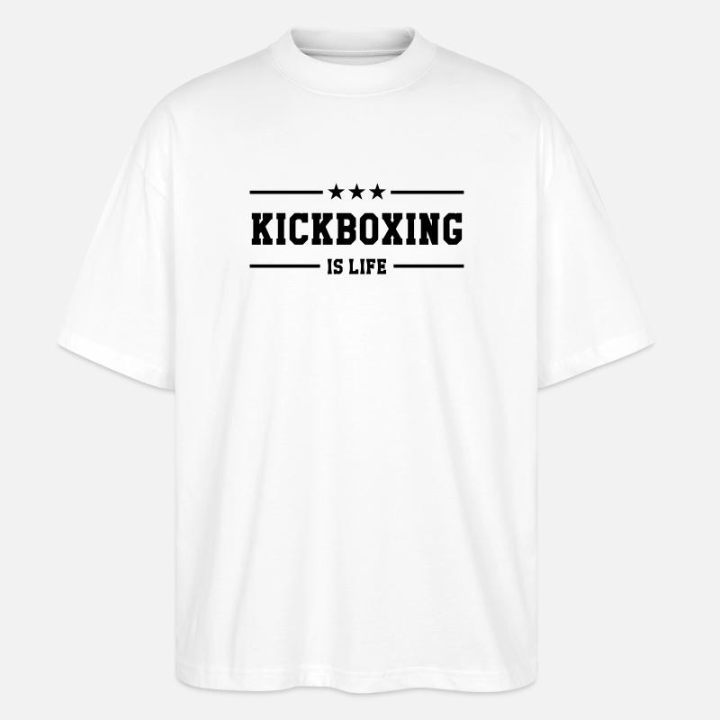 Kickboxen / Kickboxing / Kickboxer / Kick Boxing - Stanley/Stella Oversized Unisex Bio T-Shirt Blaster 2.0 - Weiß