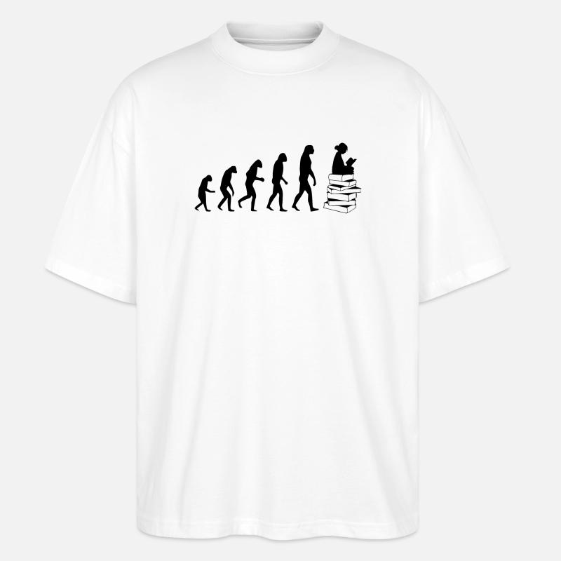 Lire l'évolution - T-shirt bio Blaster 2.0 coupe oversize Stanley/Stella Unisexe - blanc