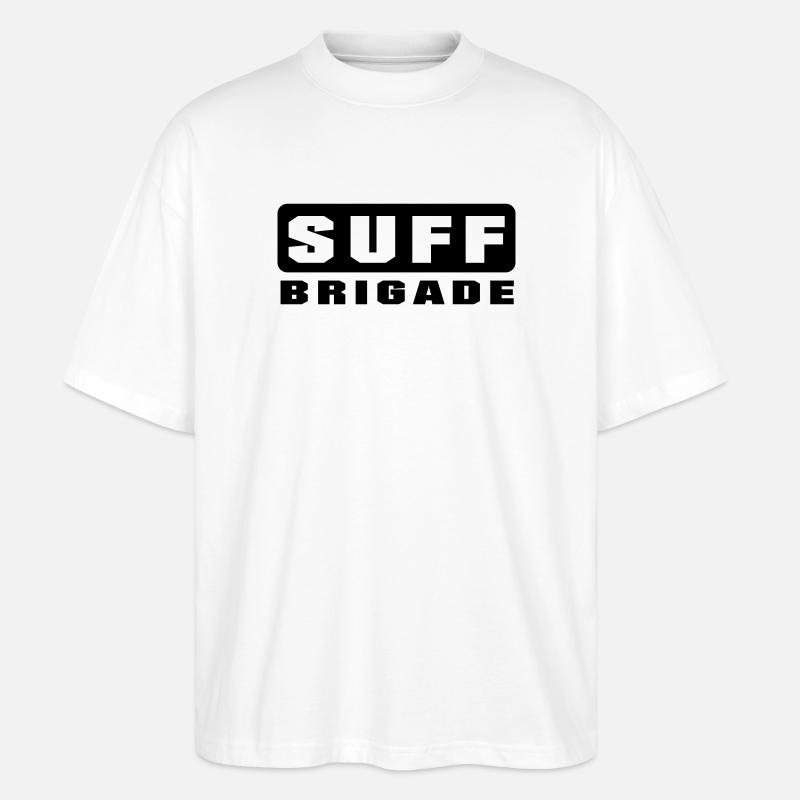 Suff Brigade - Stanley/Stella Oversized Unisex Bio T-Shirt Blaster 2.0 - Weiß