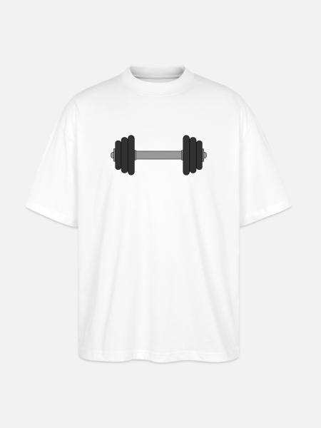 Haltère - T-shirt bio Blaster 2.0 coupe oversize Stanley/Stella Unisexe - blanc