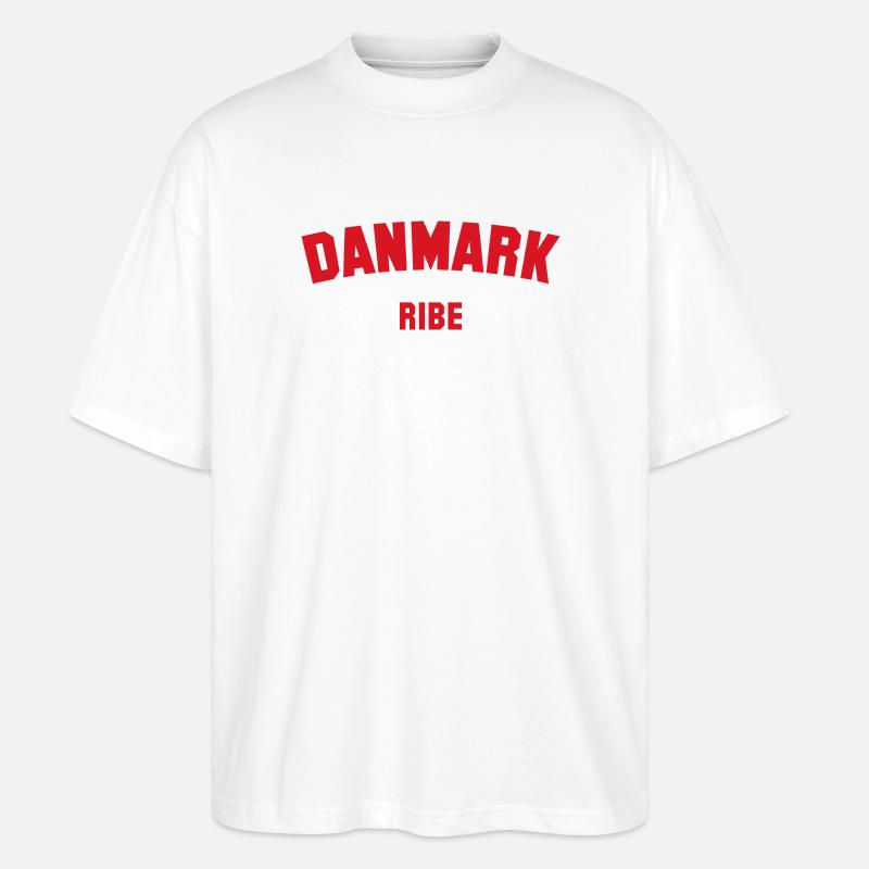 RIBE Denmark Dänemark - Stanley/Stella Oversized Unisex Bio T-Shirt Blaster 2.0 - Weiß