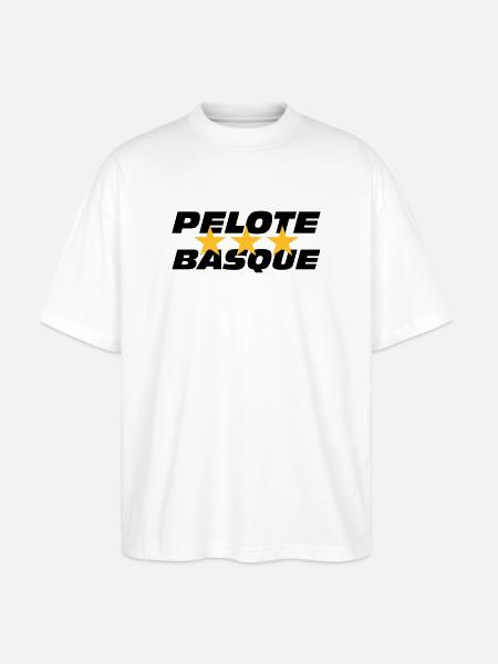 Pelote Basque - T-shirt bio Blaster 2.0 coupe oversize Stanley/Stella Unisexe - blanc
