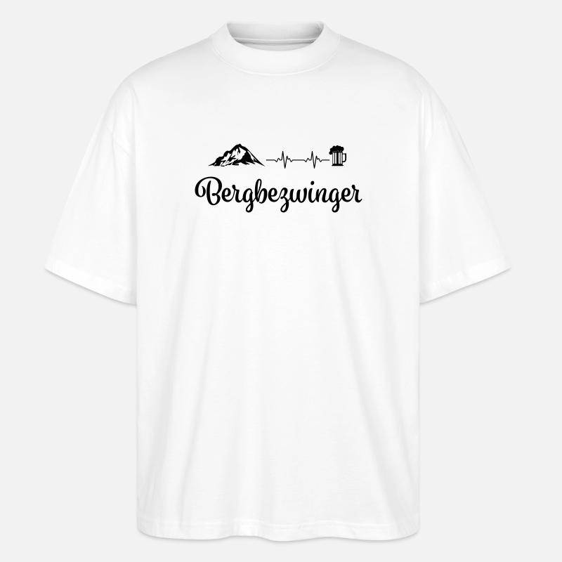 Bergbezwinger - Stanley/Stella Oversized Unisex Bio T-Shirt Blaster 2.0 - Weiß