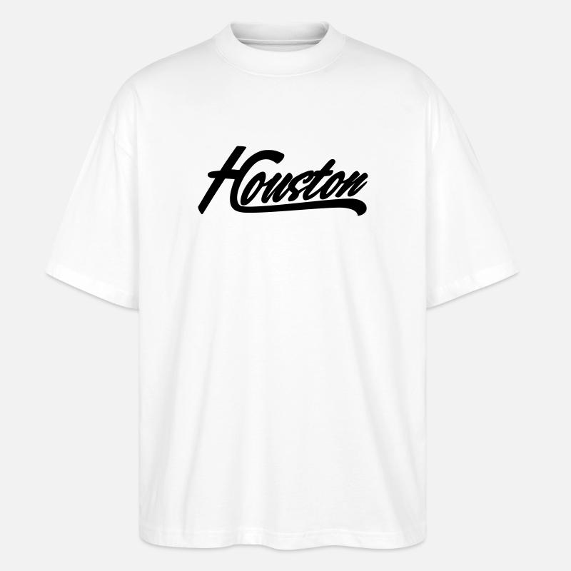 houston shirt - Stanley/Stella Oversized Unisex Bio T-Shirt Blaster 2.0 - Weiß