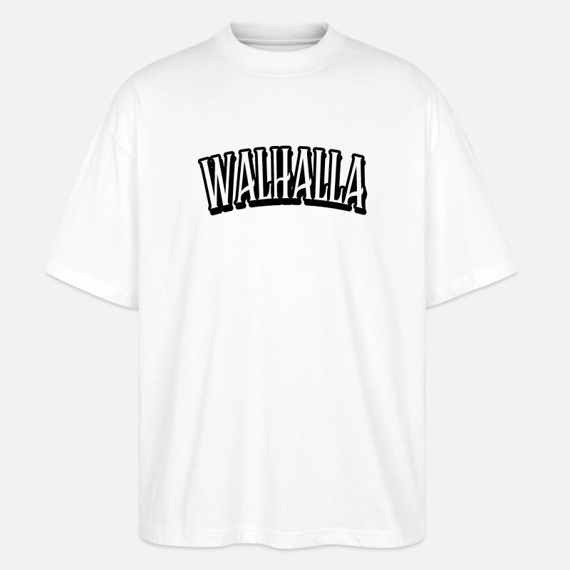 walhalla viking wikinger shirt - Stanley/Stella Oversized Unisex Bio T-Shirt Blaster 2.0 - Weiß