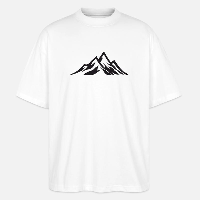 Gebirge - Stanley/Stella Oversized Unisex Bio T-Shirt Blaster 2.0 - Weiß