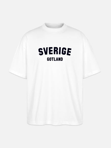 GOTLAND Sweden Schweden - Stanley/Stella Oversized Unisex Organic T-shirt Blaster 2.0 - white
