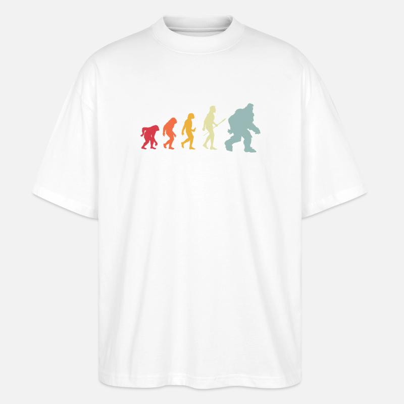 bigfoot_Evolution_4 - Stanley/Stella Oversized Unisex Bio T-Shirt Blaster 2.0 - Weiß