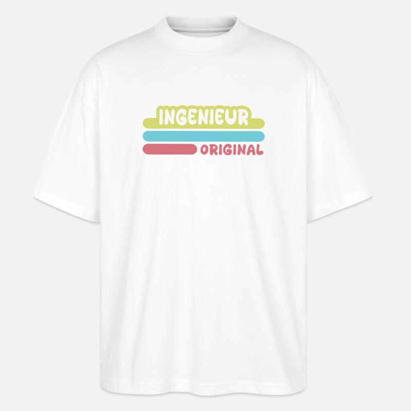 Engineer - Stanley/Stella Oversized Unisex Organic T-shirt Blaster 2.0 - white