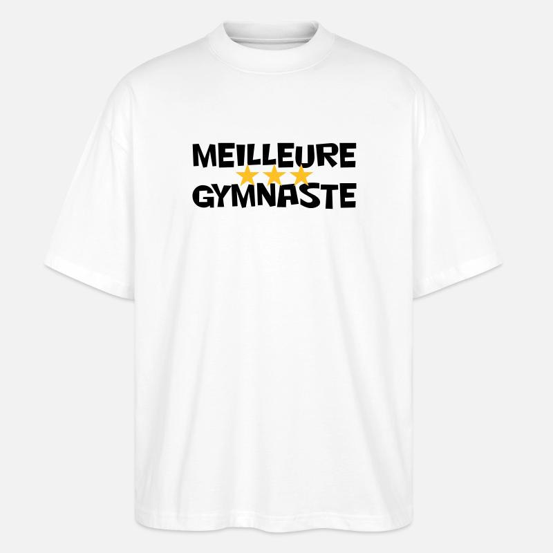 Beste Turnerin - Stanley/Stella Oversized Unisex Bio T-Shirt Blaster 2.0 - Weiß