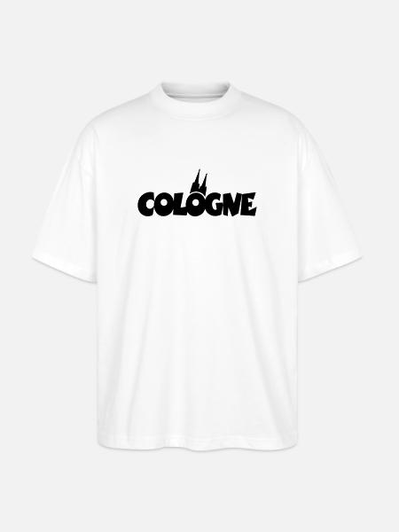 Cologne Cologne Cathedral Cologne - Stanley/Stella Oversized Unisex Organic T-shirt Blaster 2.0 - white