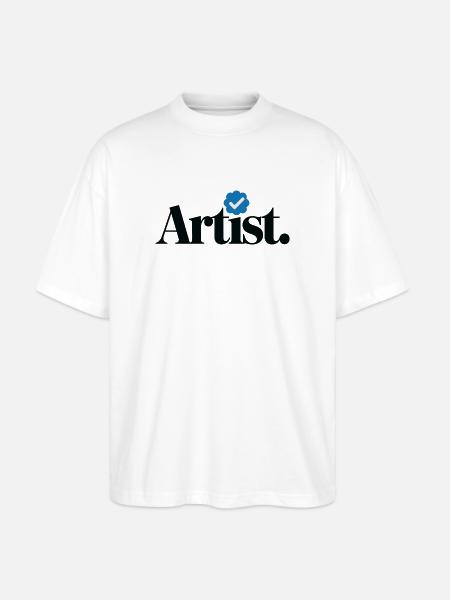 Verified Artist Funny - Stanley/Stella Oversized Unisex Organic T-shirt Blaster 2.0 - white