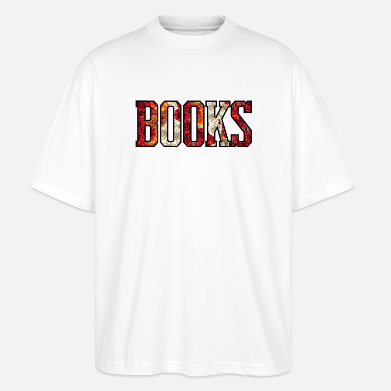 Blütenbuchstaben-Design - Stanley/Stella Oversized Unisex Bio T-Shirt Blaster 2.0 - Weiß