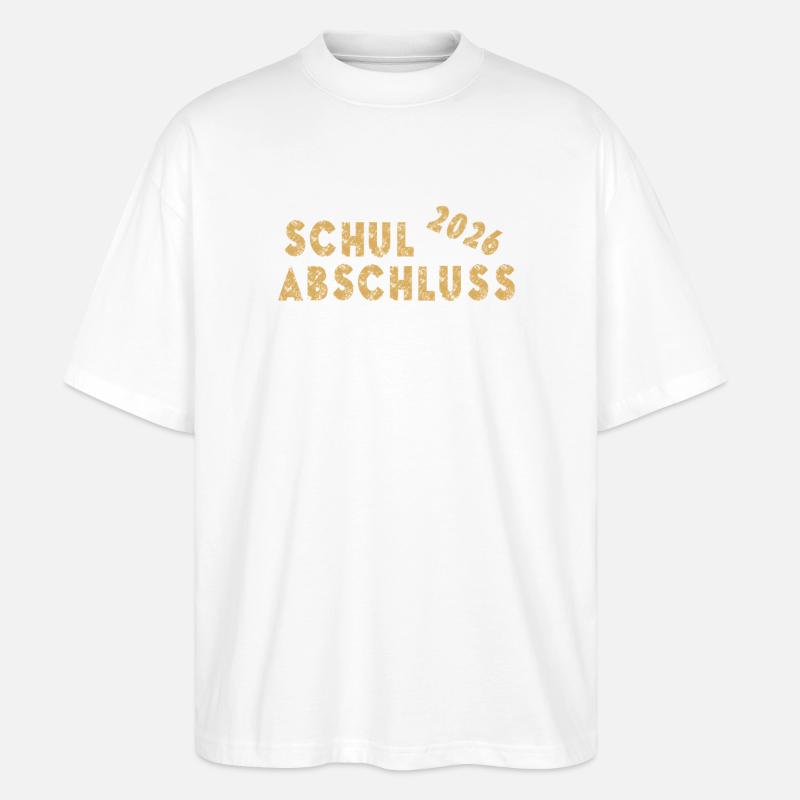 Schulabschluss 2026 - Stanley/Stella Oversized Unisex Bio T-Shirt Blaster 2.0 - Weiß