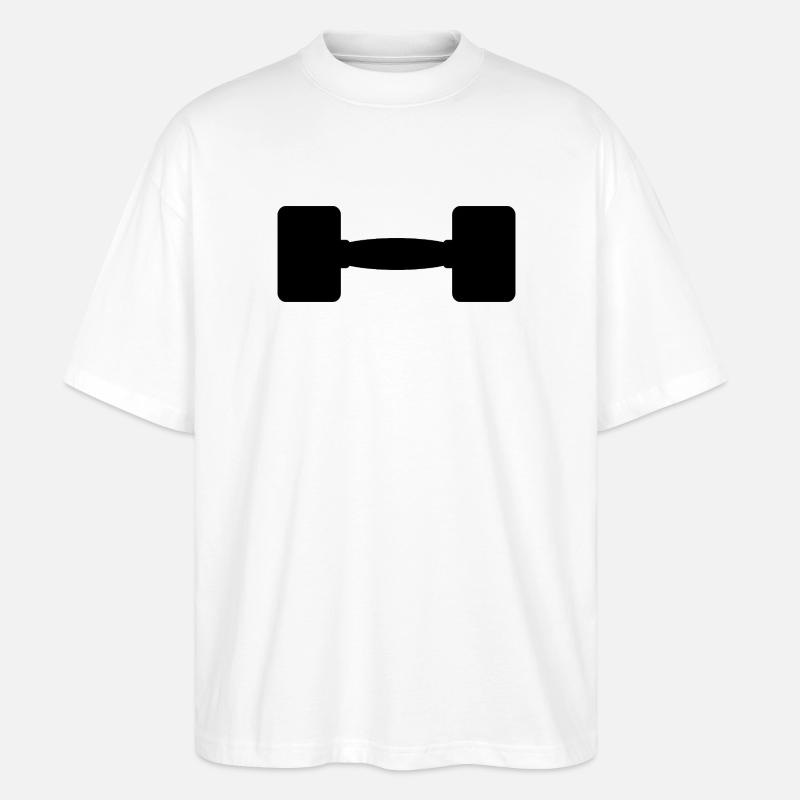 Hantel - Stanley/Stella Oversized Unisex Bio T-Shirt Blaster 2.0 - Weiß