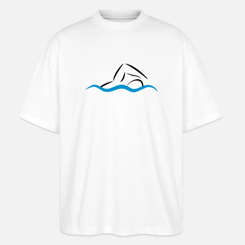 nage - T-shirt bio Blaster 2.0 coupe oversize Stanley/Stella Unisexe - blanc