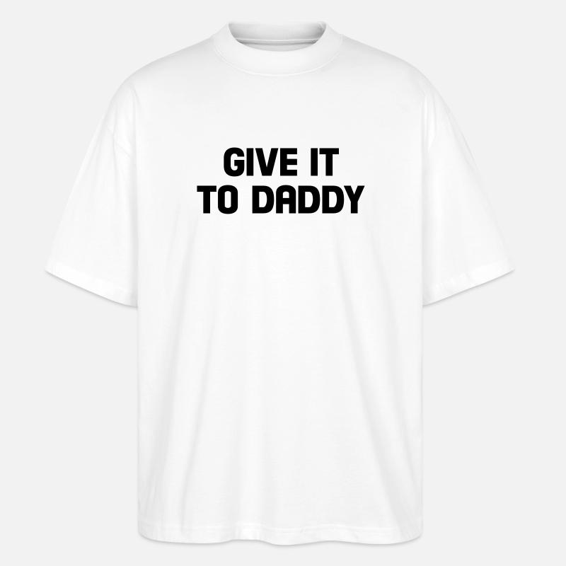donner à papa - T-shirt bio Blaster 2.0 coupe oversize Stanley/Stella Unisexe - blanc