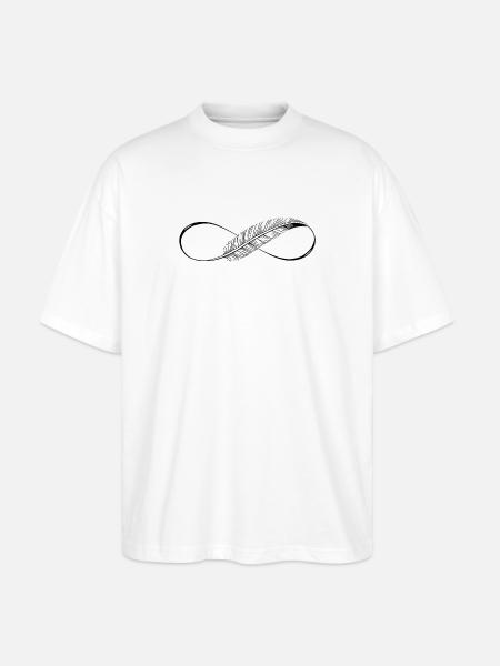Cute Lines Infinity Spring - Stanley/Stella Oversized Unisex Organic T-shirt Blaster 2.0 - white