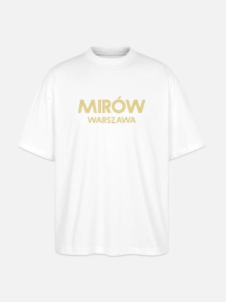 MIROW Warszawa Varsovie Warschau - T-shirt bio Blaster 2.0 coupe oversize Stanley/Stella Unisexe - blanc
