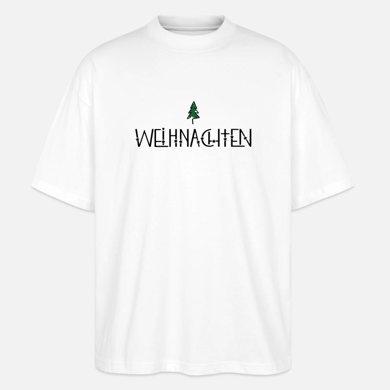 Endlich Weihnachten - Stanley/Stella Oversized Unisex Bio T-Shirt Blaster 2.0 - Weiß