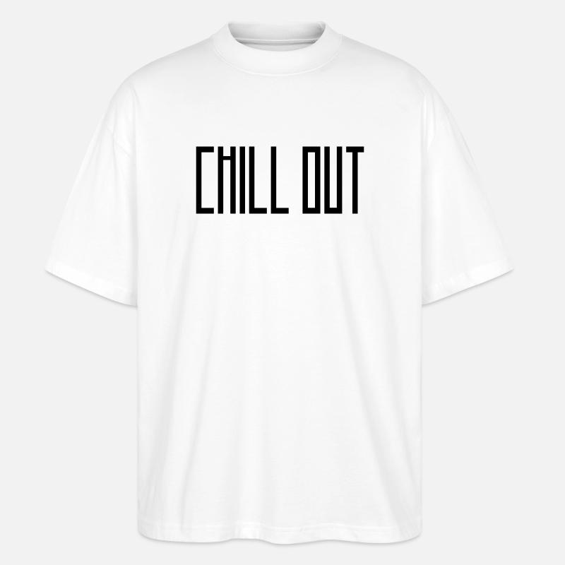 chill_out - Stanley/Stella Oversized Unisex Bio T-Shirt Blaster 2.0 - Weiß