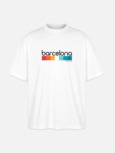 Barcelona - Spain - Spanien - Espana - Stanley/Stella Oversized Unisex Bio T-Shirt Blaster 2.0 - Weiß