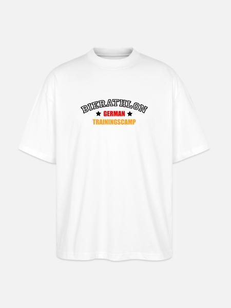 Bierathlon Trainingscamp - Stanley/Stella Oversized Unisex Bio T-Shirt Blaster 2.0 - Weiß