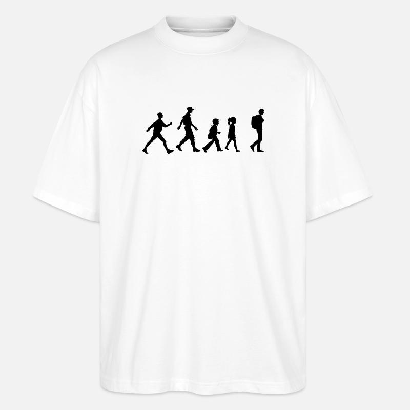Wandergruppe oder -verein, Familienwandern - Stanley/Stella Oversized Unisex Bio T-Shirt Blaster 2.0 - Weiß