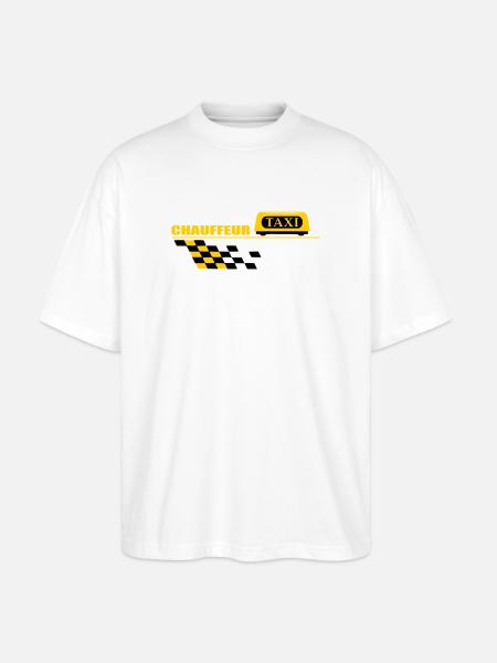 Taxi driver - Stanley/Stella Oversized Unisex Organic T-shirt Blaster 2.0 - white